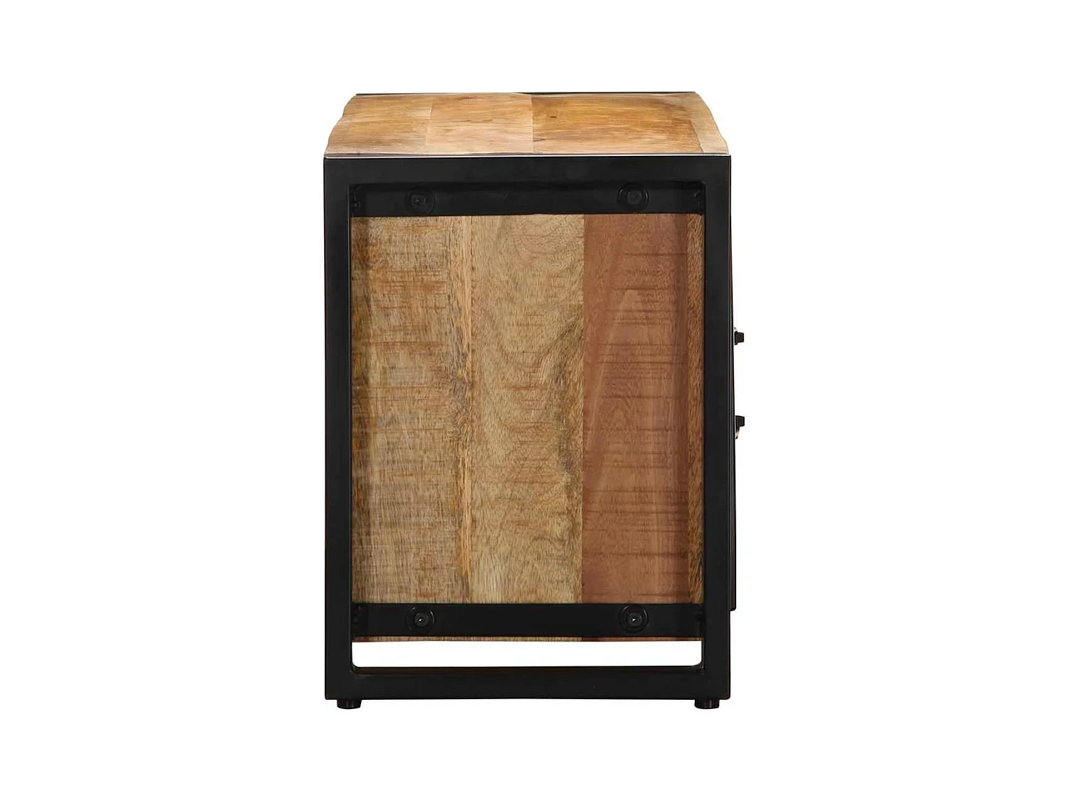 Mueble de TV | Mueble de salón madera maciza de mango rugosa 100x30x40 cm