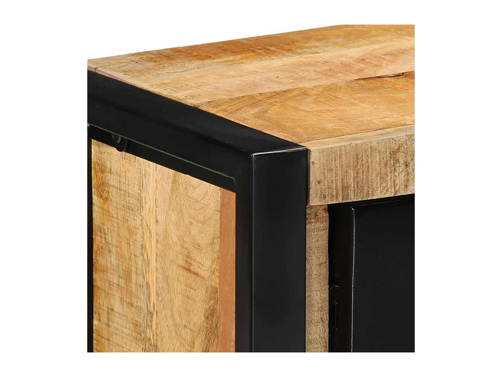 Mueble de TV | Mueble de salón madera maciza de mango rugosa 100x30x40 cm