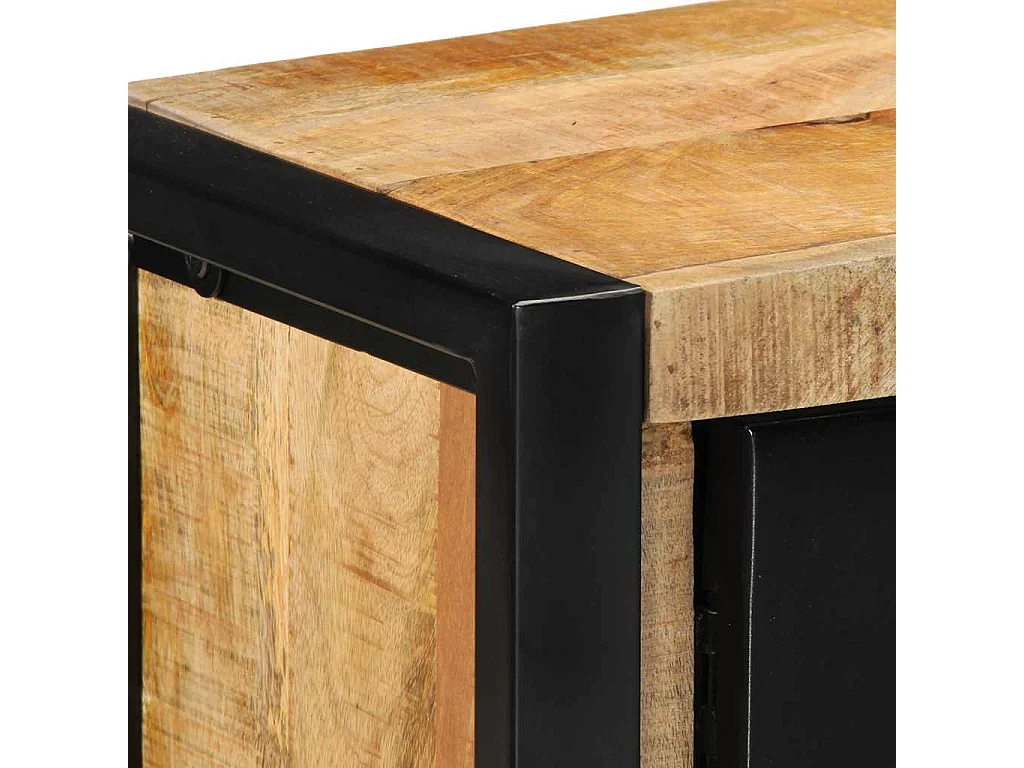 Meuble TV | Banc TV | Armoire TV 100x30x40 cm bois massif de manguier brut