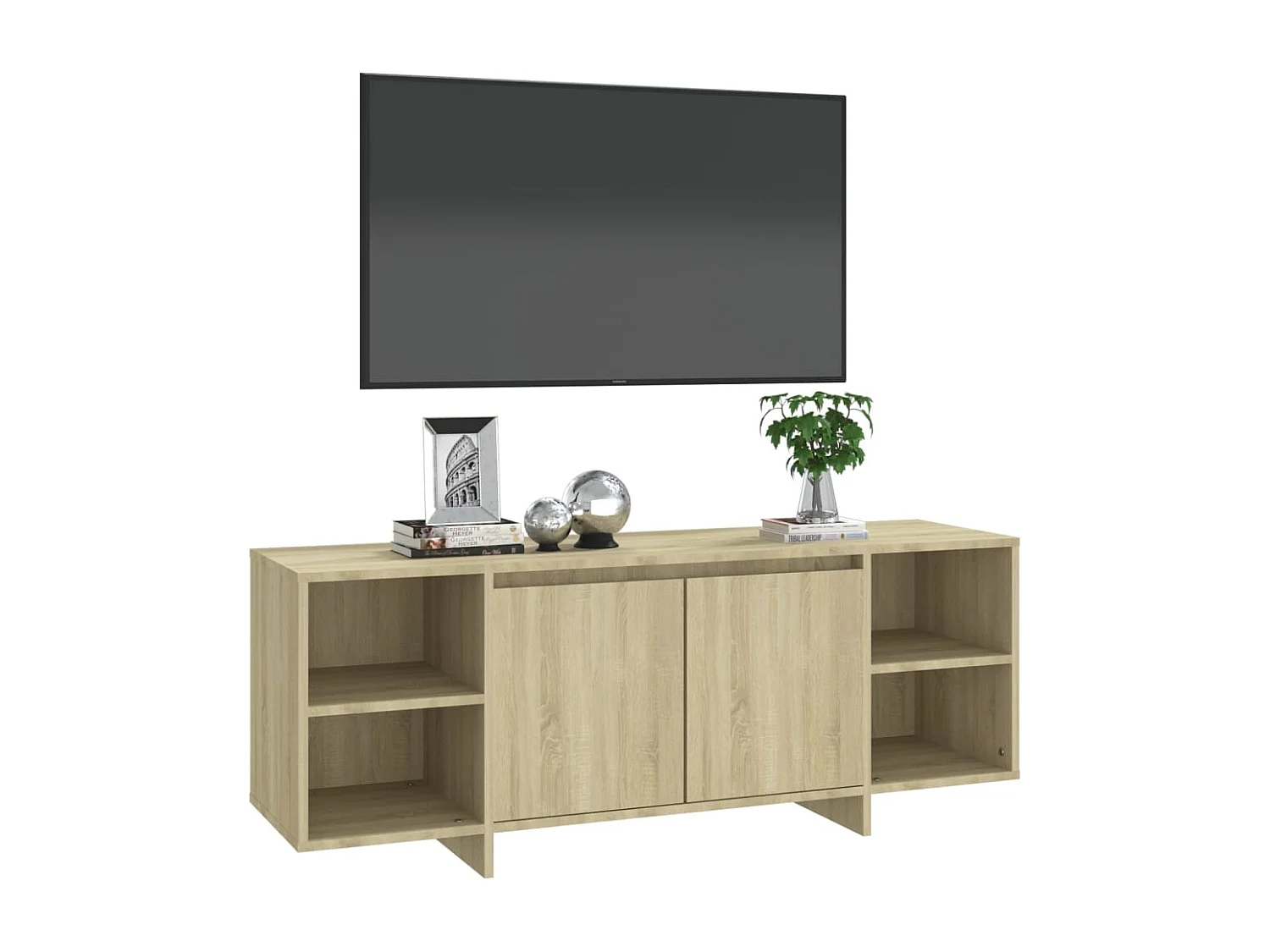 Meuble TV | Banc TV | Armoire TV chêne sonoma 130x35x50 cm bois d'ingénierie