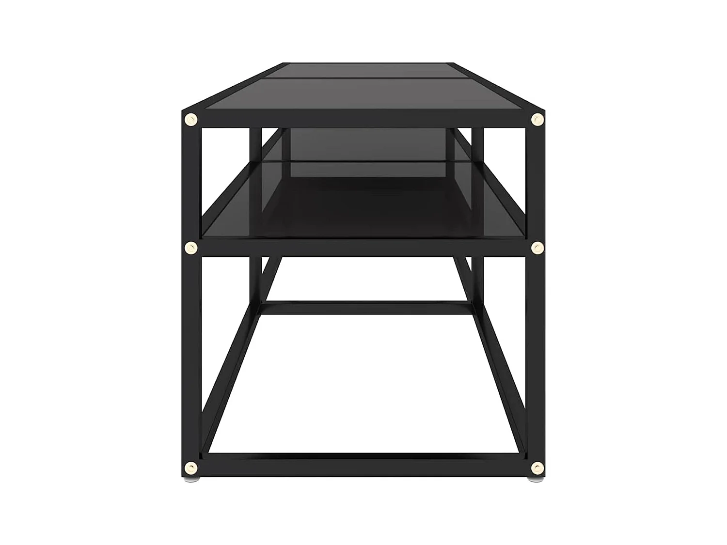 Mueble para TV  | Gabinete de TV |  Mueble de salón vidrio templado negro 140x40x40,5 cm
