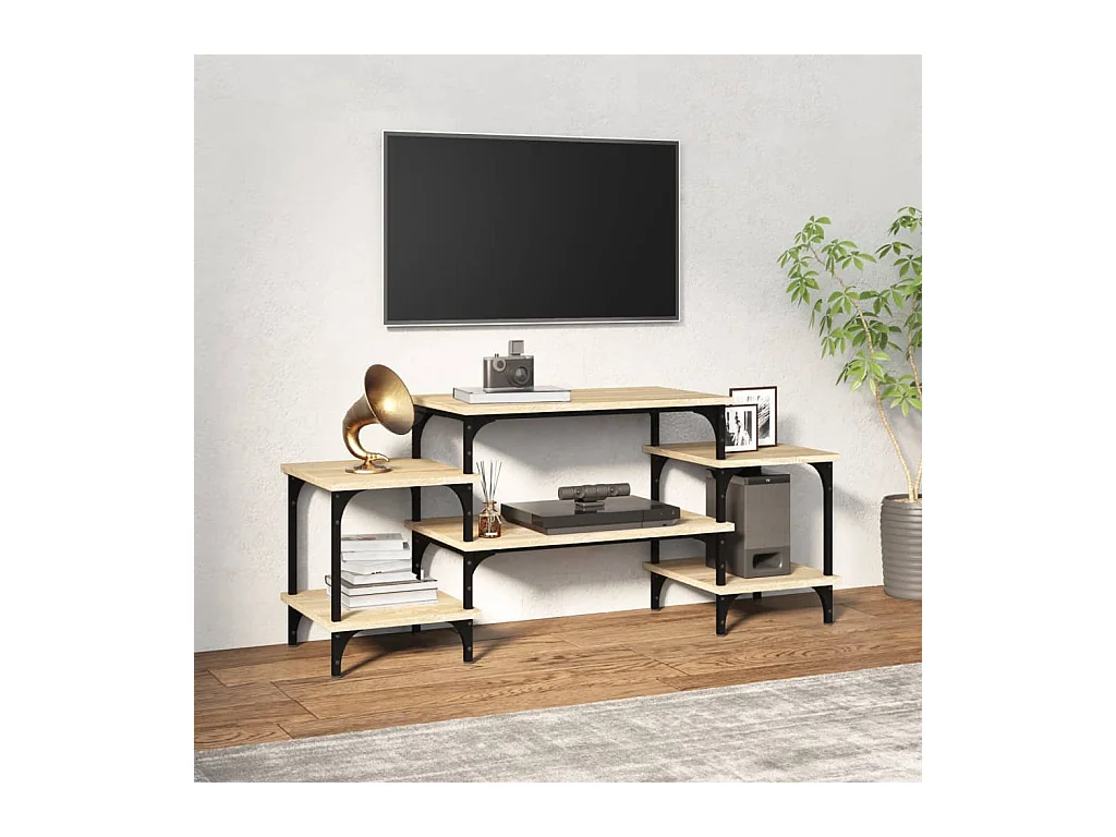 Mueble para TV  | Gabinete de TV |  Mueble de salón madera contrachapada roble Sonoma 117x35x52 cm