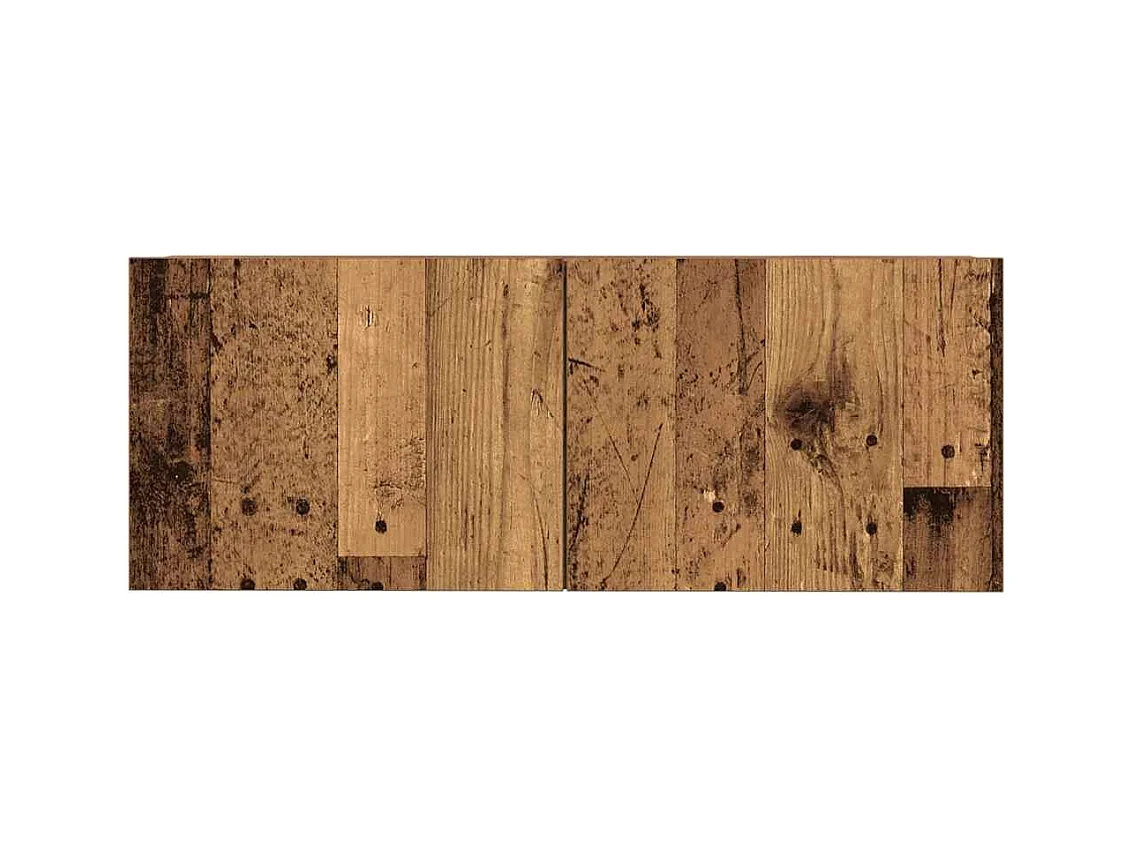 Set Mobile TV | Armadietto TV 4 pz Montato a Parete Legno Antico in Truciolato