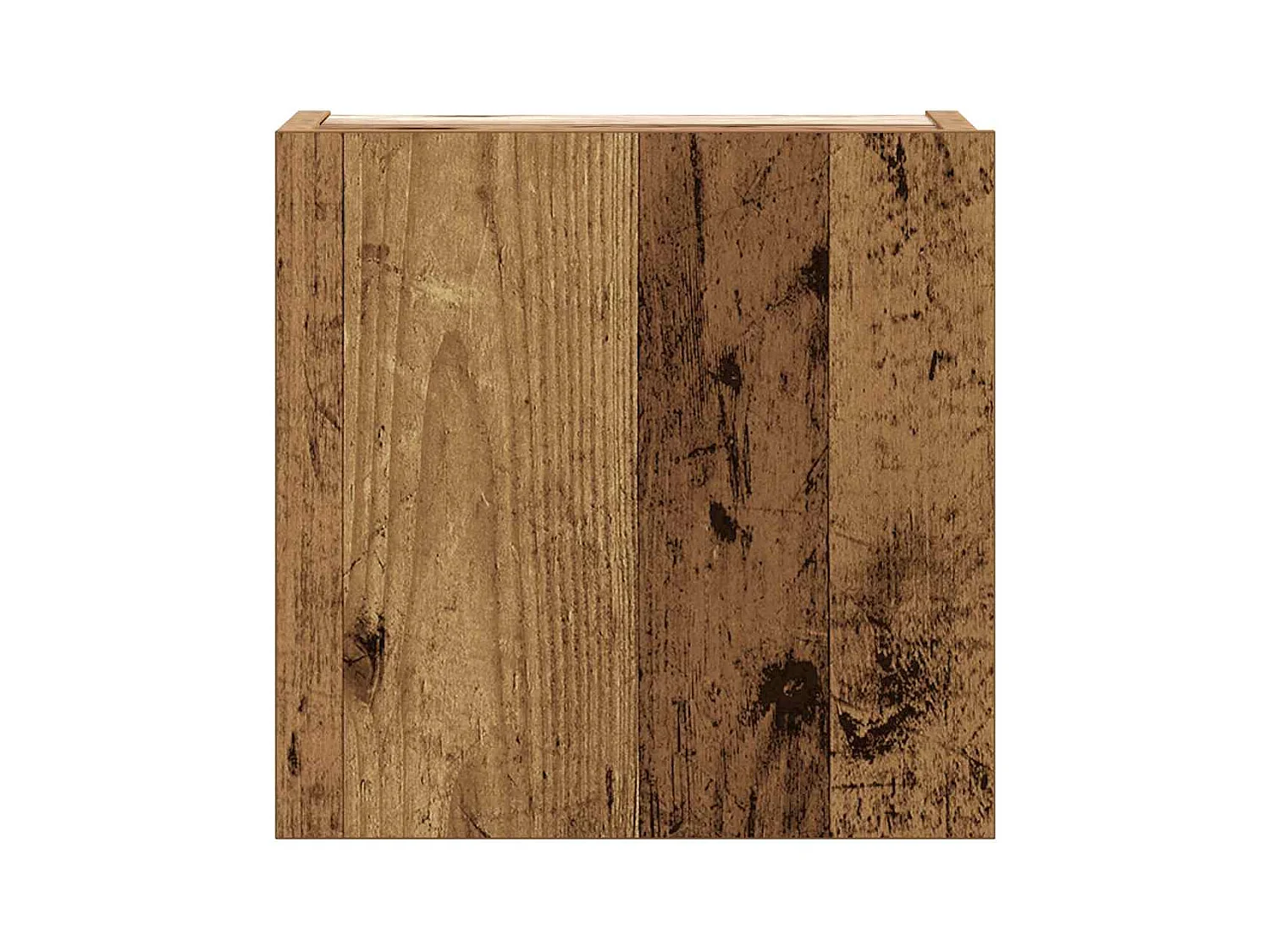 6-delig Tv-meubelset | Tv-Bank | TV-kast wandmontage bewerkt hout oud houtkleurig