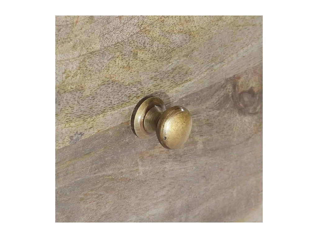 Mueble de TV | Mueble de salón de madera maciza de mango 100x30x55 cm