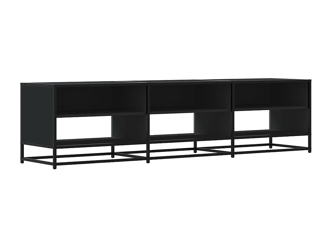 Mueble de TV | Mueble de salón madera de ingeniería negro 180x40x46 cm