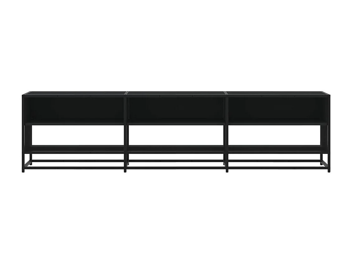 Mueble de TV | Mueble de salón madera de ingeniería negro 180x40x46 cm