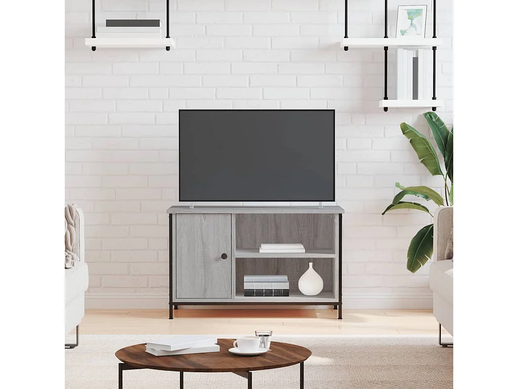 Meuble TV | Banc TV | Armoire TV Sonoma gris 80x40x50 cm Bois d'ingénierie