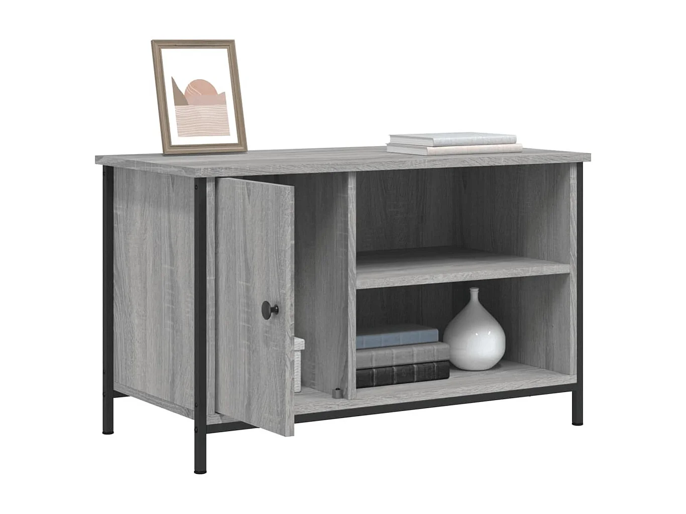 Meuble TV | Banc TV | Armoire TV Sonoma gris 80x40x50 cm Bois d'ingénierie