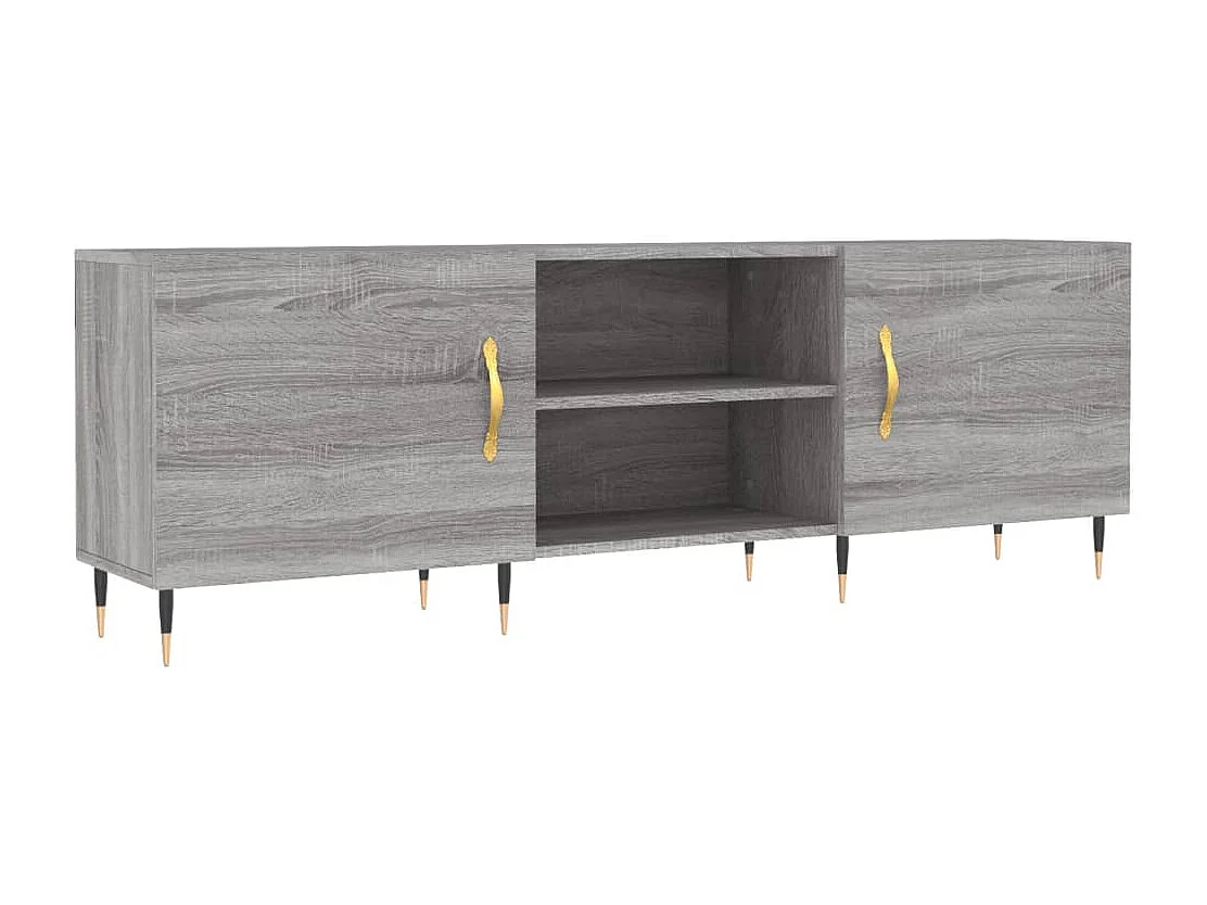 Mueble para TV  | Gabinete de TV |  Mueble de salón madera de ingeniería gris Sonoma 150x30x50 cm