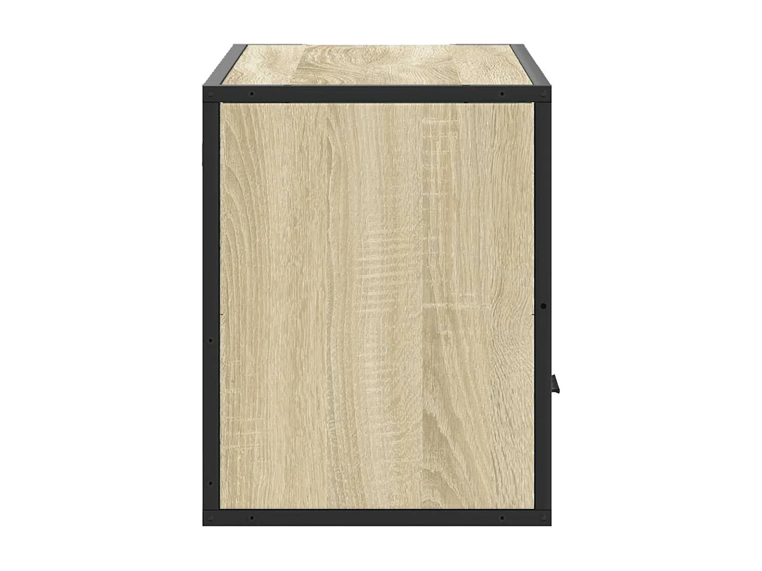 Tv-meubel | Tv-Bank | TV-kast80x31x39,5 cm bewerkt hout metaal sonoma eikenkleurig