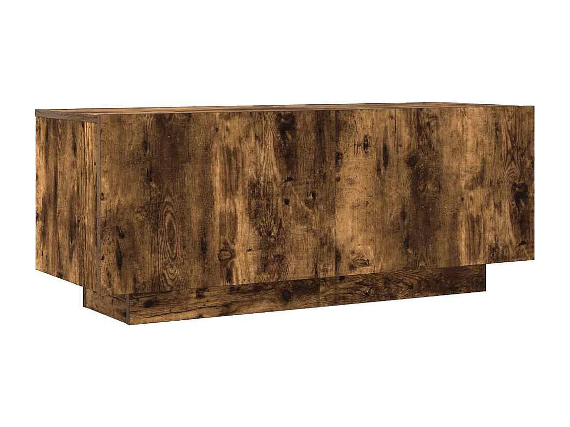 Meuble TV | Banc TV | Armoire TV Chêne fumé 100x35x40 cm Bois d'ingénierie