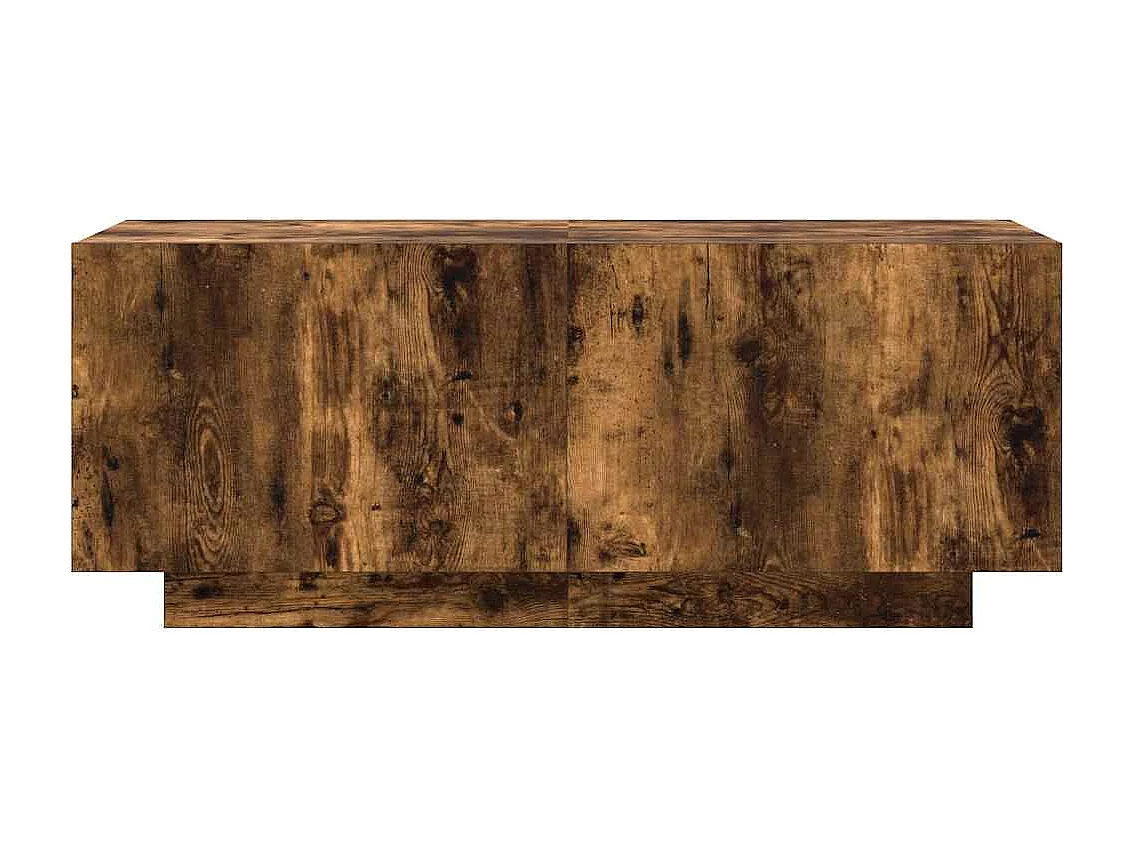 Meuble TV | Banc TV | Armoire TV Chêne fumé 100x35x40 cm Bois d'ingénierie