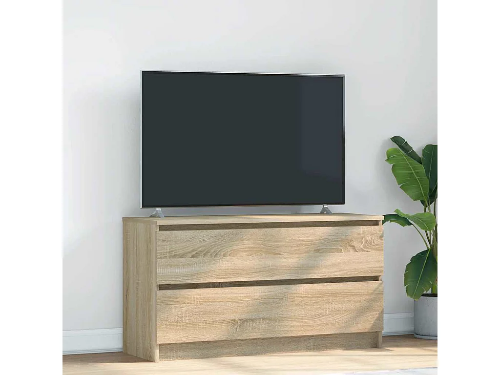 Meuble TV | Banc TV | Armoire TV chêne sonoma 100x35x54 cm bois d'ingénierie