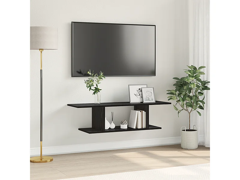 Meuble TV | Banc TV | Armoire TV Noir 103 x 30 x 26,5 cm Bois d'ingénierie