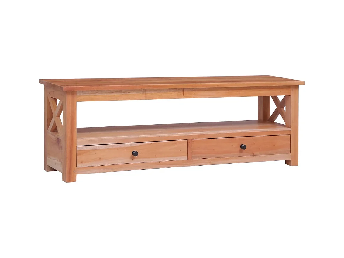 Mueble para TV  | Gabinete de TV |  Mueble de salón de madera maciza de caoba 120x30x40 cm