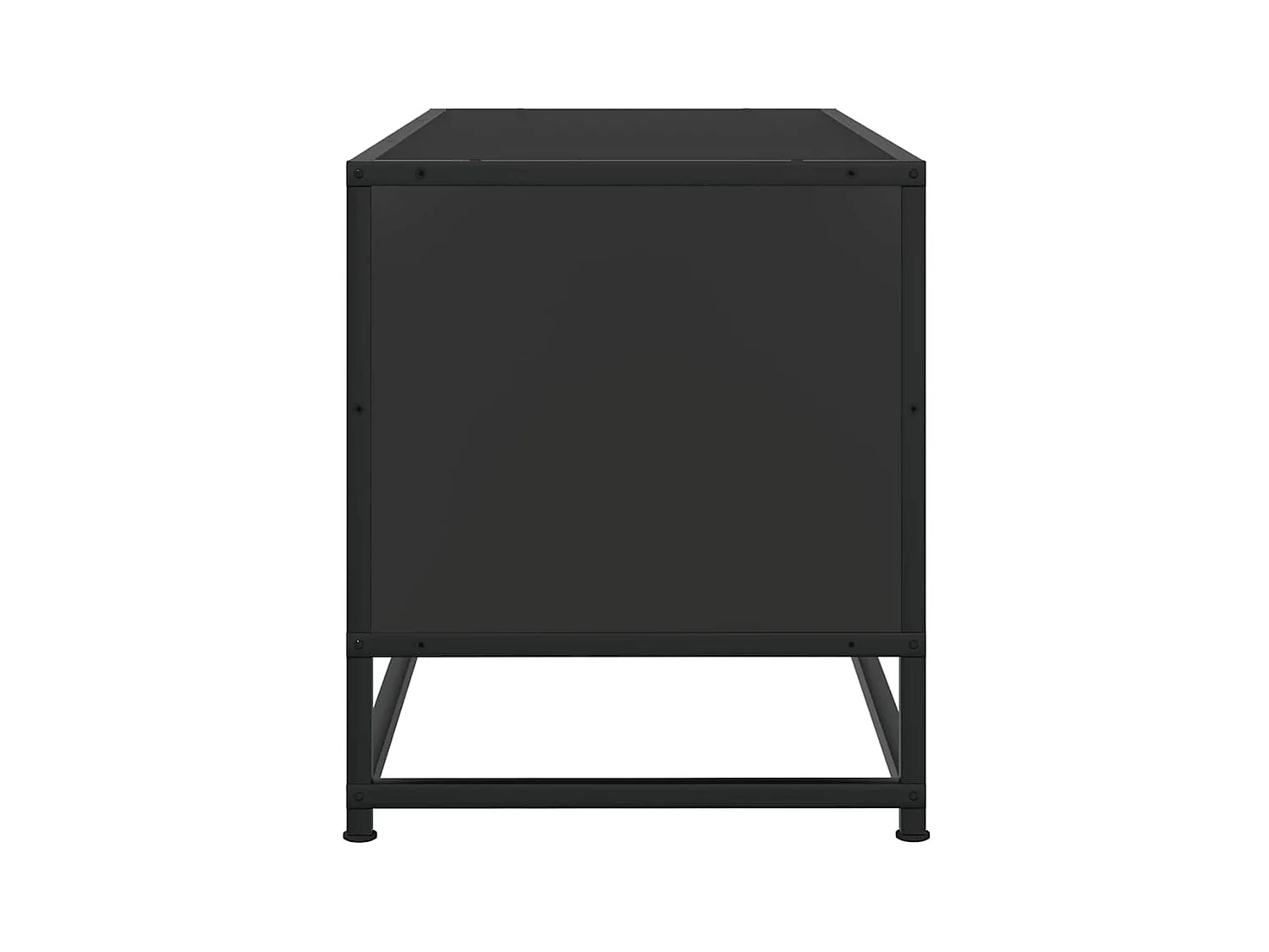 Mueble de TV | Mueble de salón madera de ingeniería y metal negro 100x34,5x40 cm