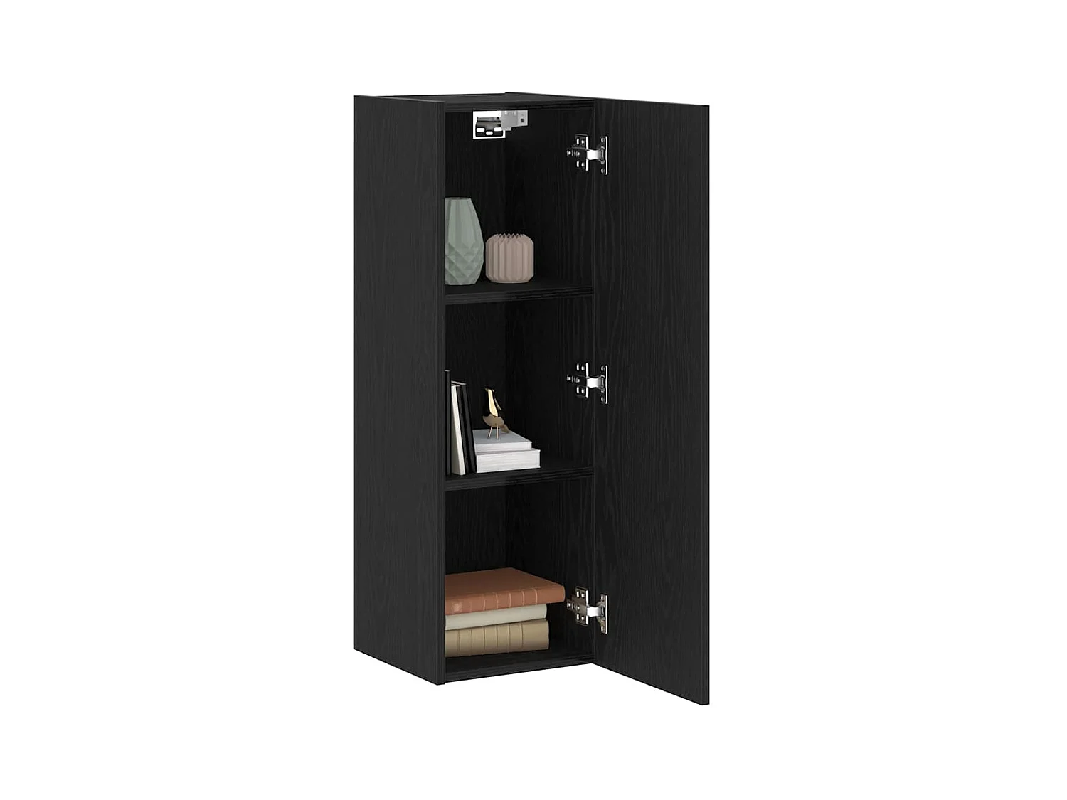 Mueble para TV  | Gabinete de TV |  Mueble de salón de Pared 2 pcs Roble negro 30.5 x 30 x 90 cm
