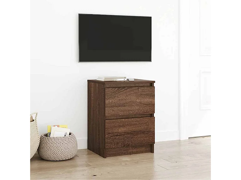 Meuble TV | Banc TV | Armoire TV chêne marron 40x35x54 cm bois d'ingénierie