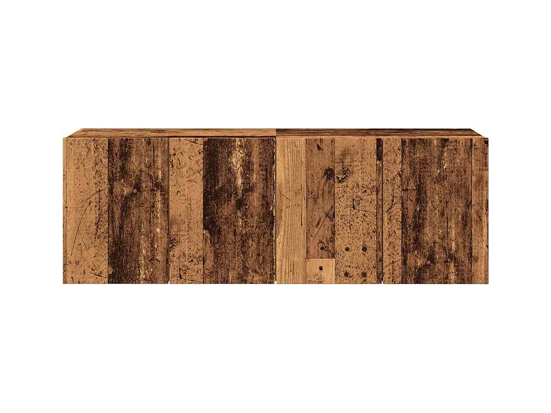 Tv-meubels | Tv-Banken | TV-kasten 2 st wandgemonteerd 60x30x41 cm oud houtkleurig