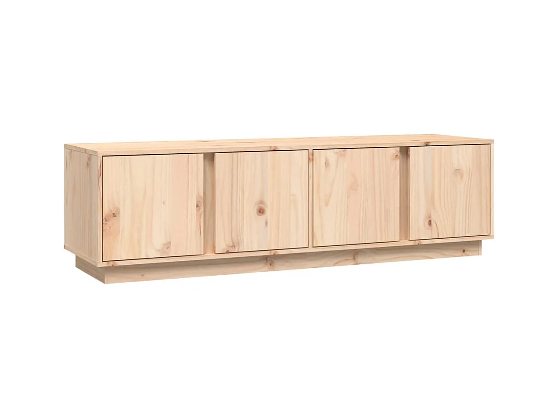 Mueble de TV | Mueble de salón de madera maciza de pino 140x40x40 cm