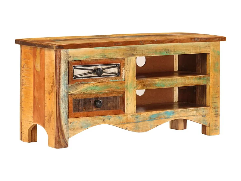 Meuble TV | Banc TV | Armoire TV 80x30x40 cm Bois de récupération massif