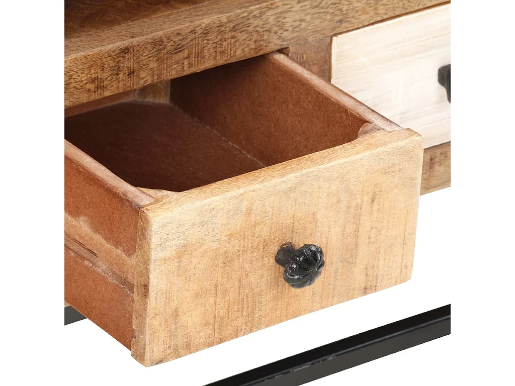 Mueble para TV  | Gabinete de TV |  Mueble de salón de madera maciza reciclada 120x30x40 cm