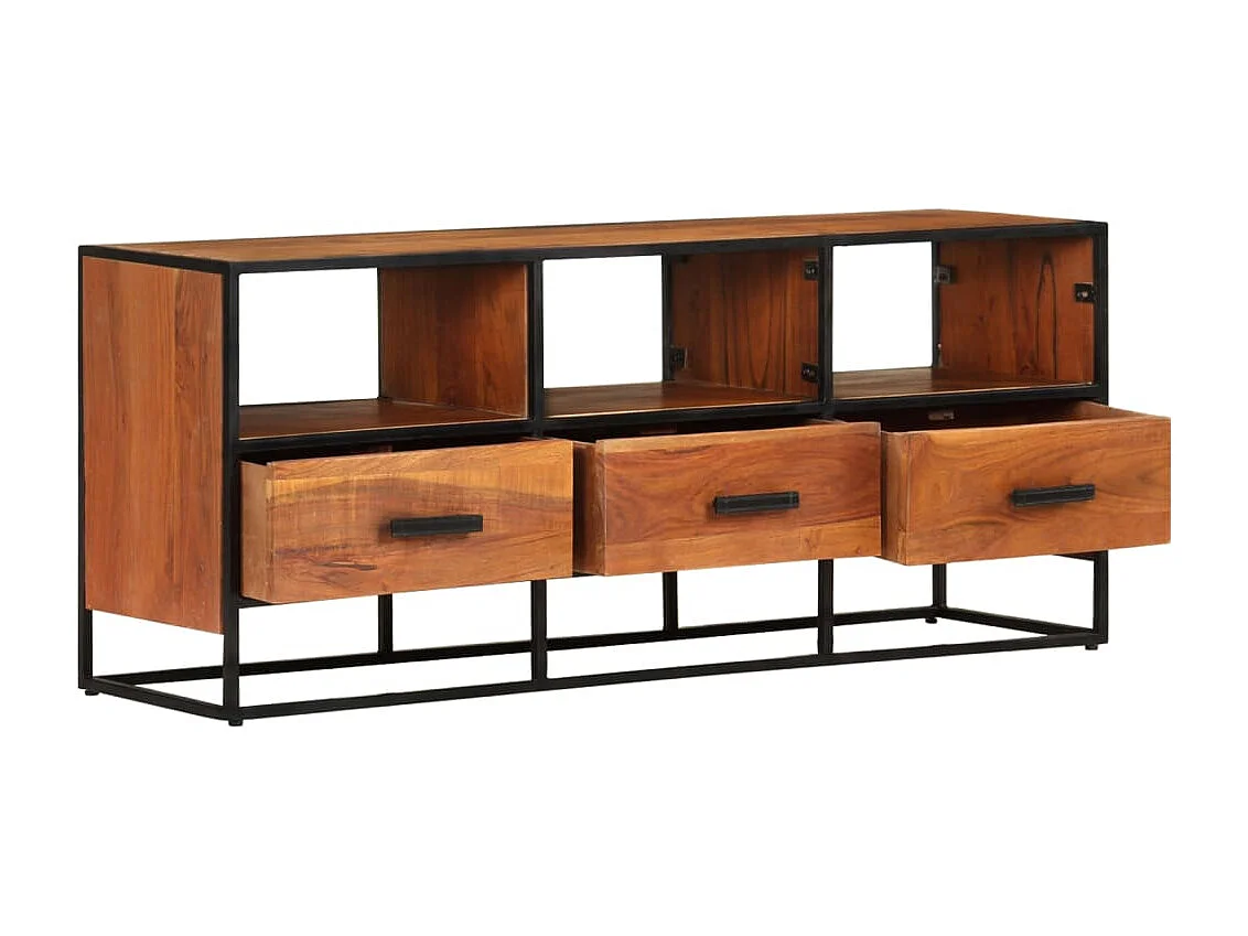 Mueble para la TV | Gabinete de TV | Mueble de salón madera maciza de acacia 110x30x45 cm
