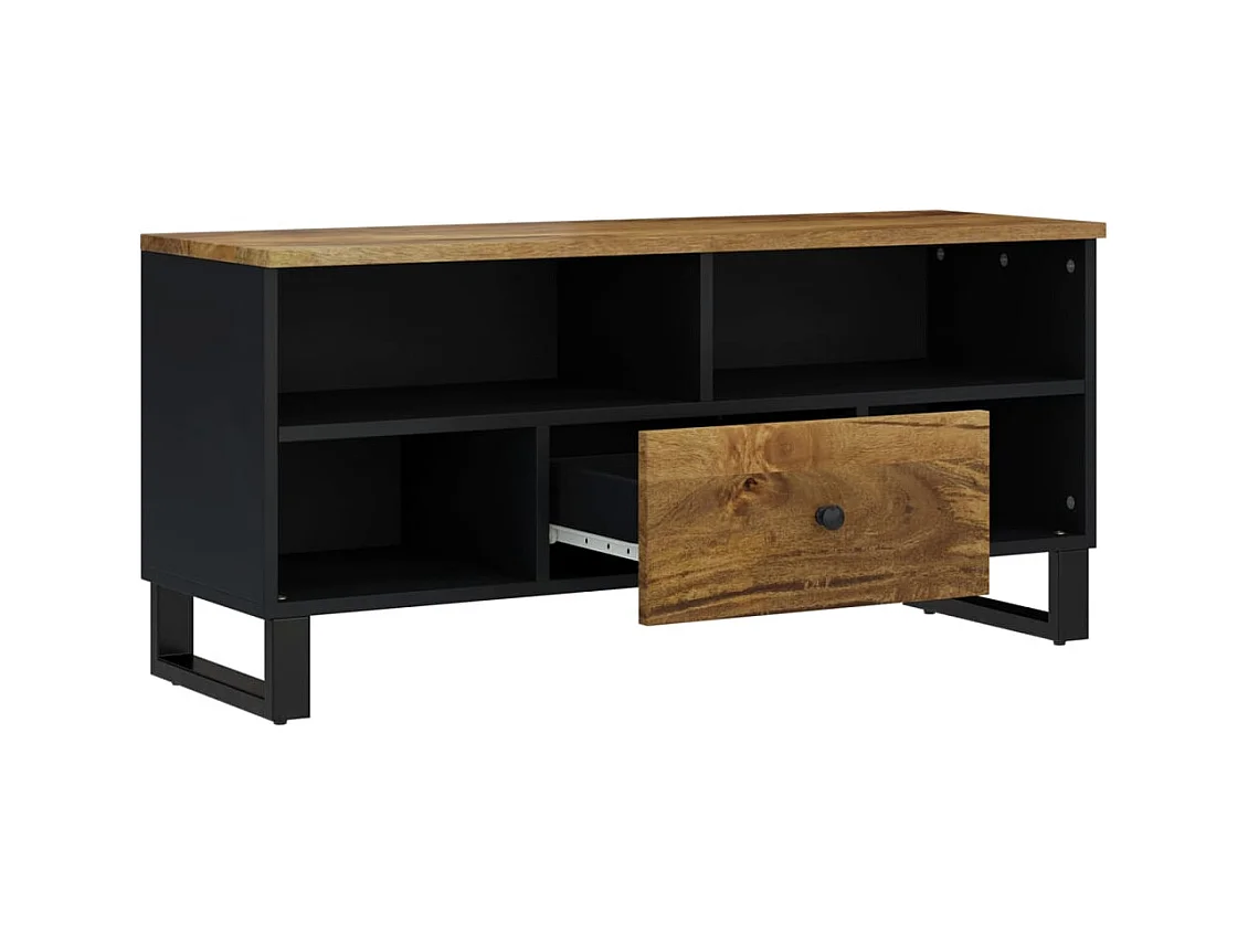 Mueble de TV | Mueble de salón madera mango y madera contrachapada 100x33x46 cm