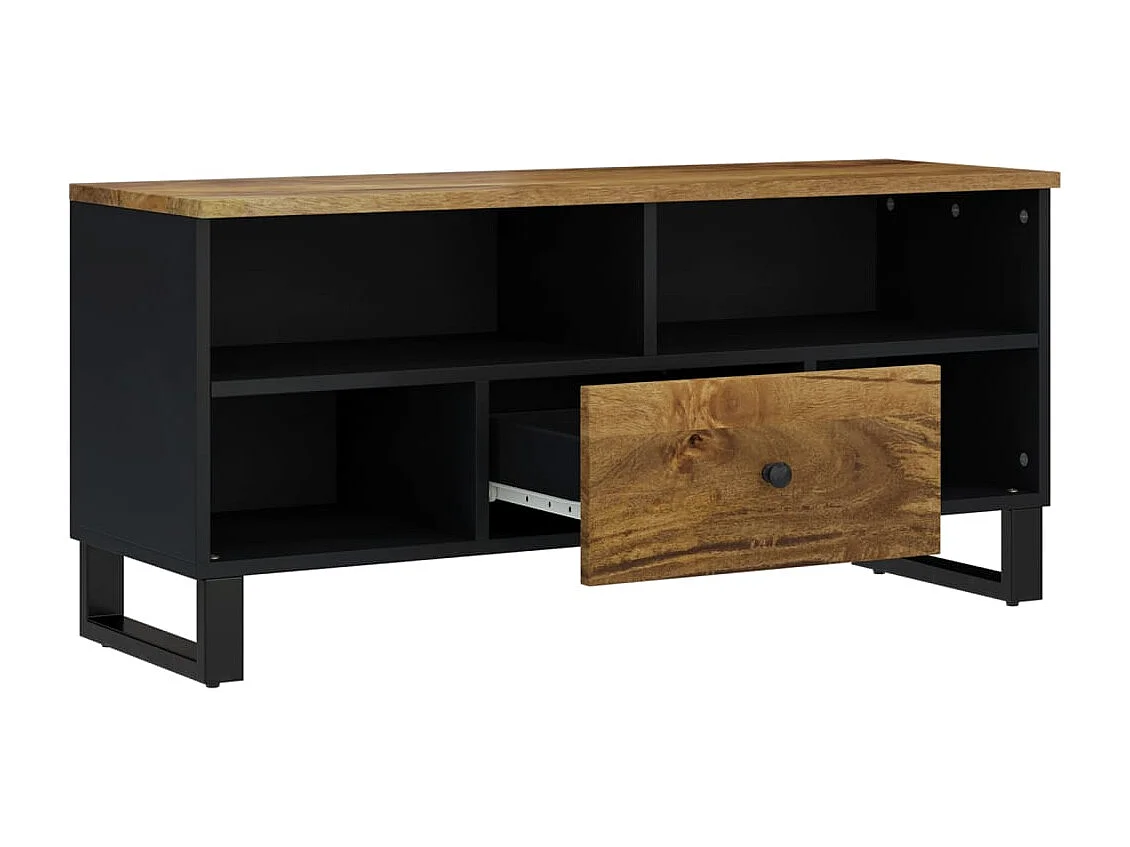 Mueble de TV | Mueble de salón madera mango y madera contrachapada 100x33x46 cm