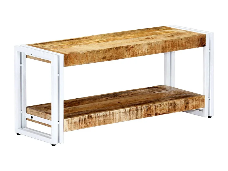 Mueble para TV  | Gabinete de TV |  Mueble de salón de madera maciza de mango 90x30x40 cm