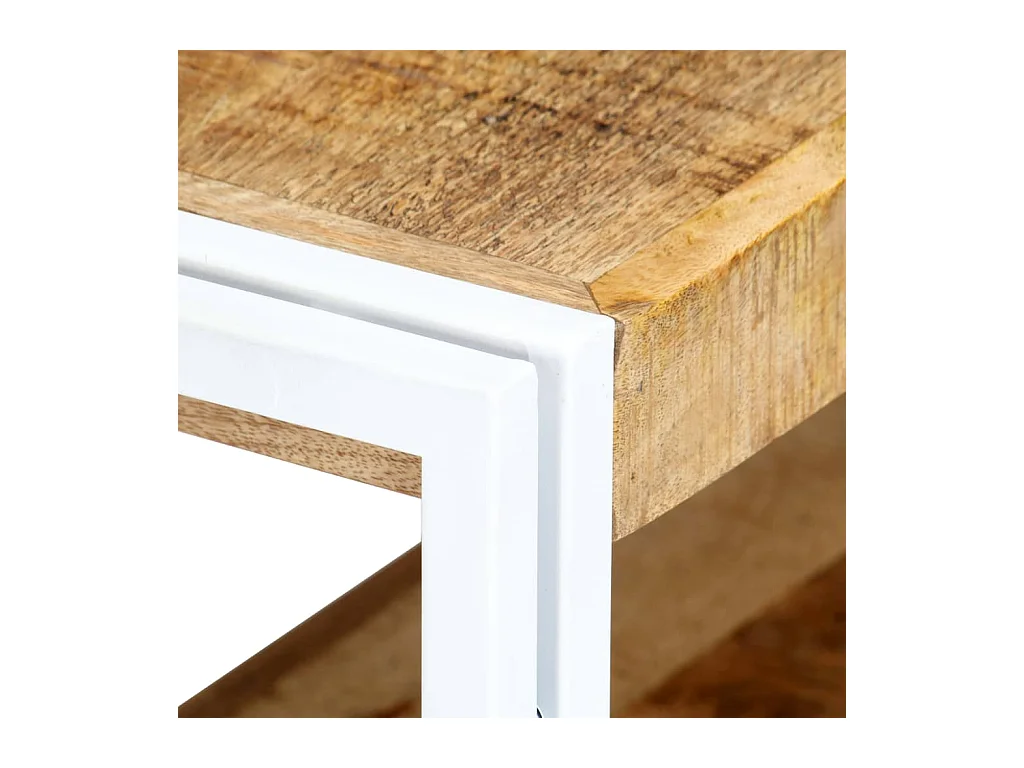 Mueble para TV  | Gabinete de TV |  Mueble de salón de madera maciza de mango 90x30x40 cm