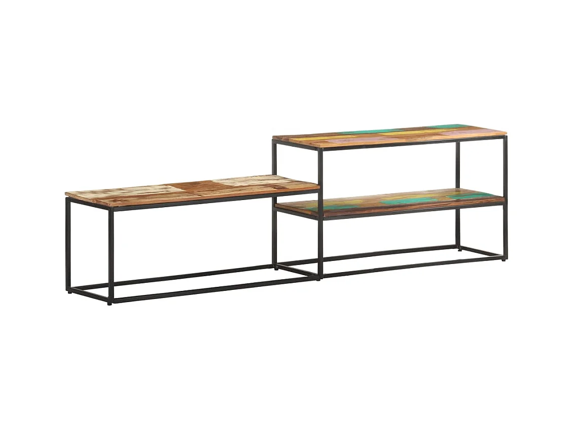 Mueble de TV | Mueble de salón de madera maciza reciclada 180x30x50 cm