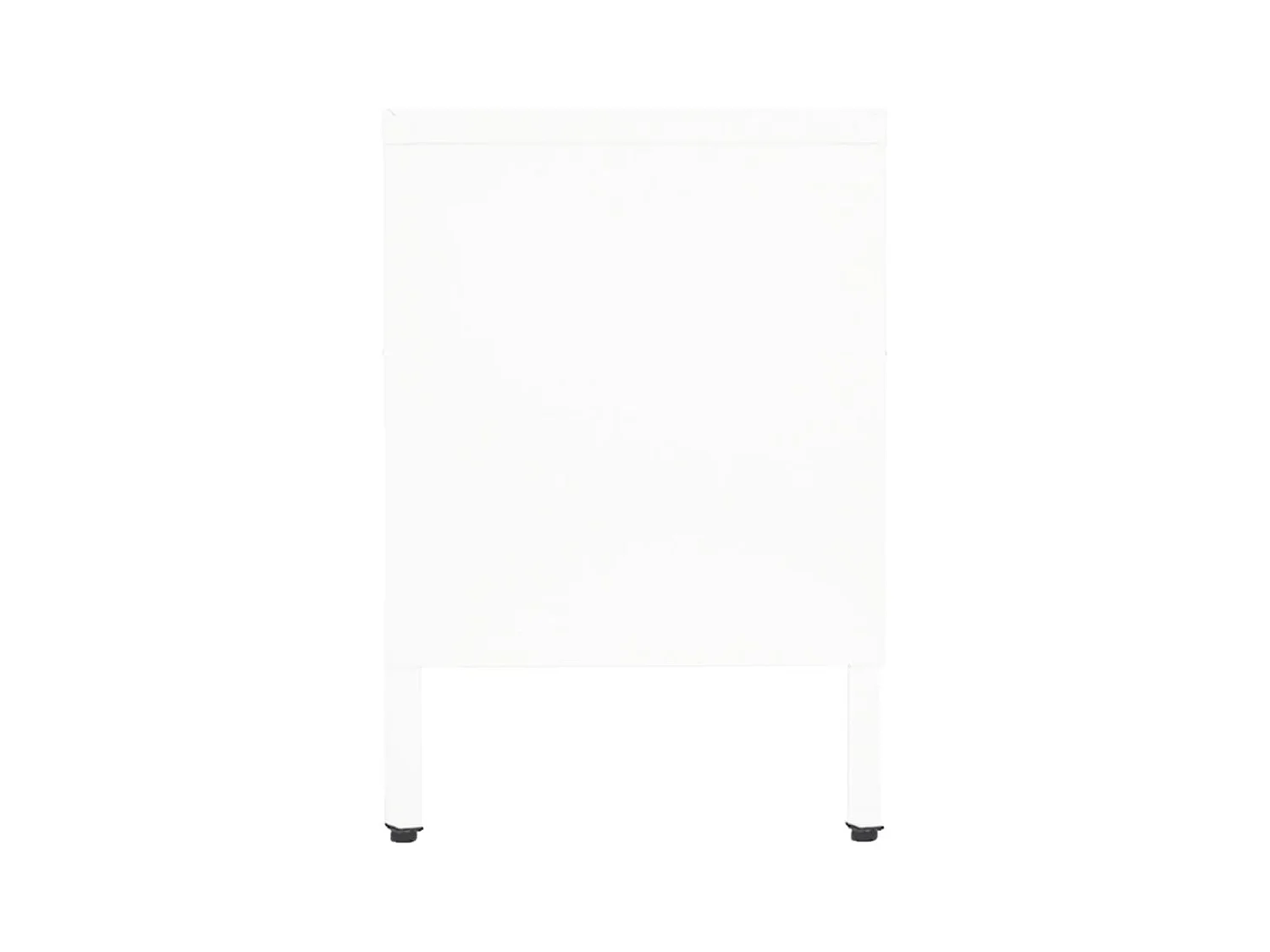 Mueble TV | Mueble para el televisor acero y vidrio blanco 90x30x44 cm