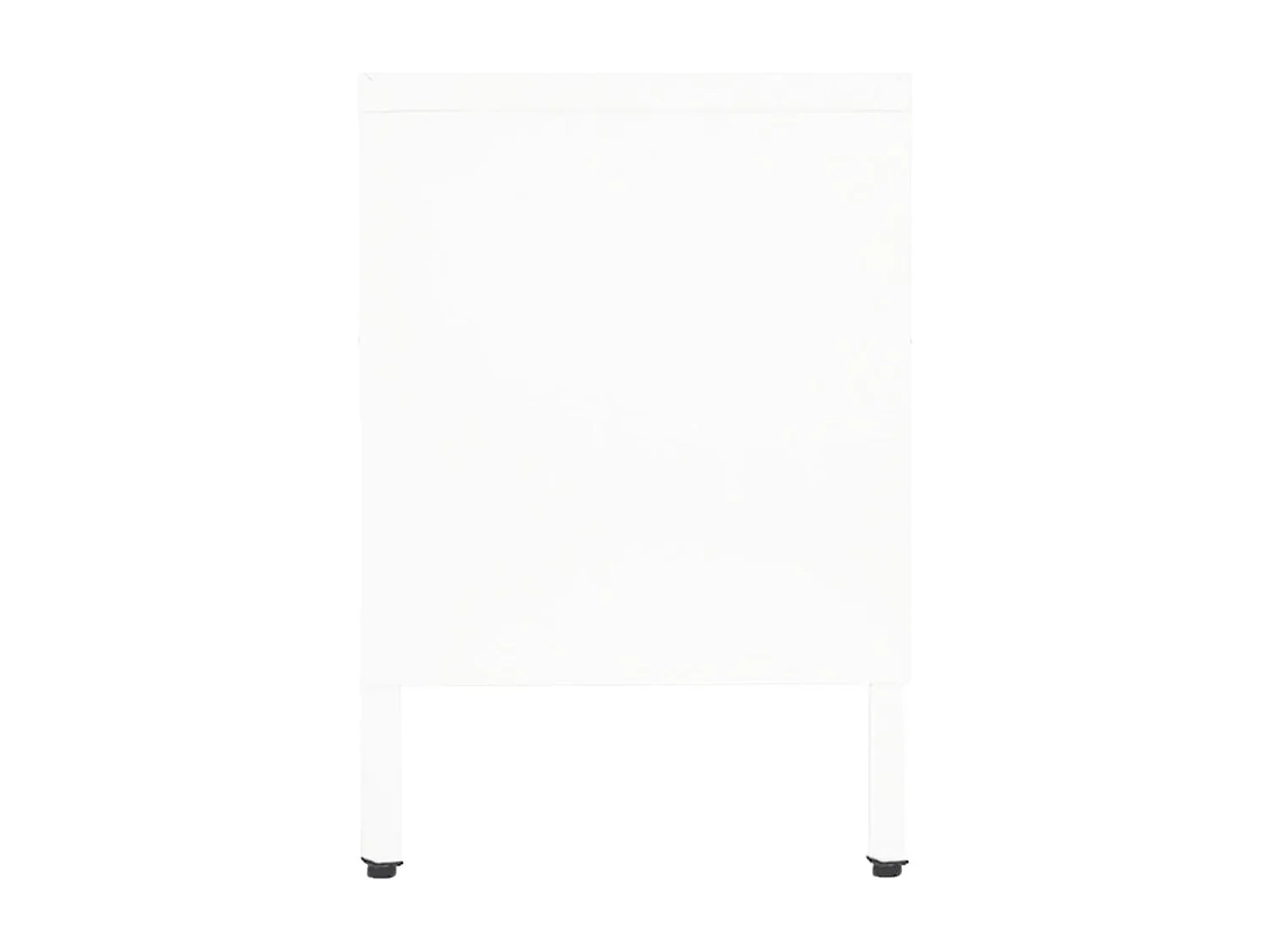 Mueble TV | Mueble para el televisor acero y vidrio blanco 90x30x44 cm
