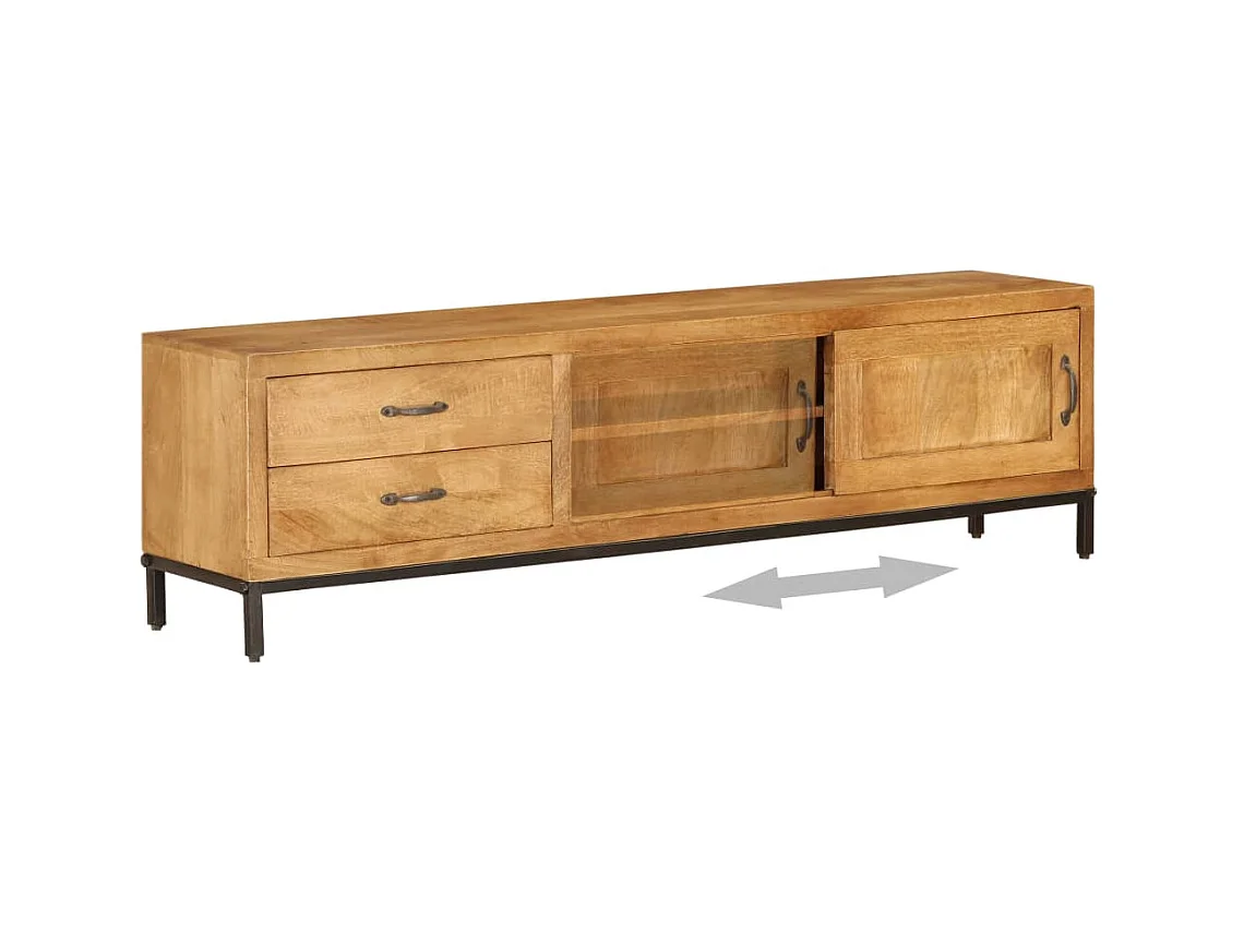 Mueble de TV | Mueble de salón madera maciza de mango 140x30x40 cm