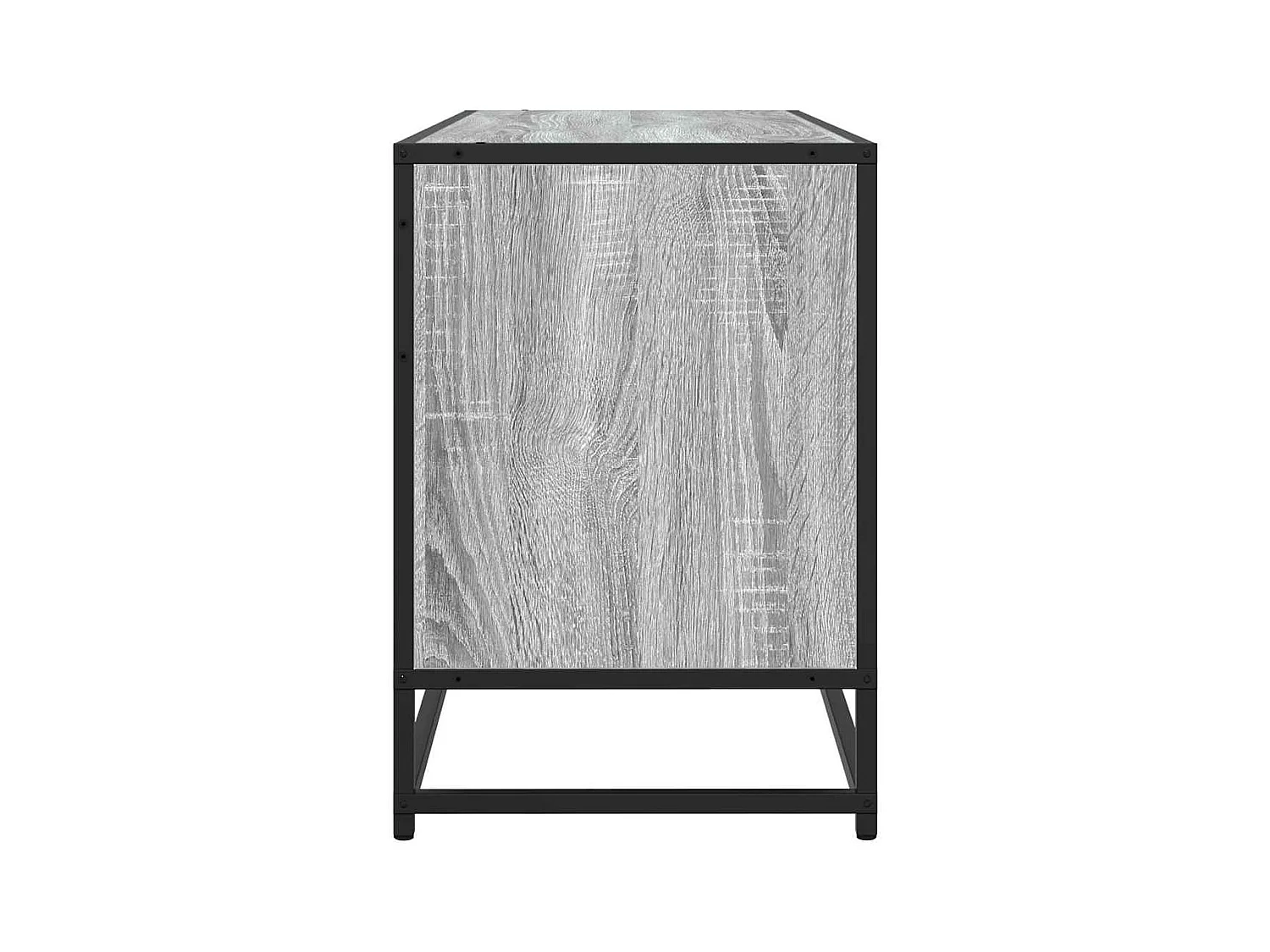 Tv-meubel | Tv-Bank | TV-kast100x35x50 cm bewerkt hout metaal grijs sonoma eiken