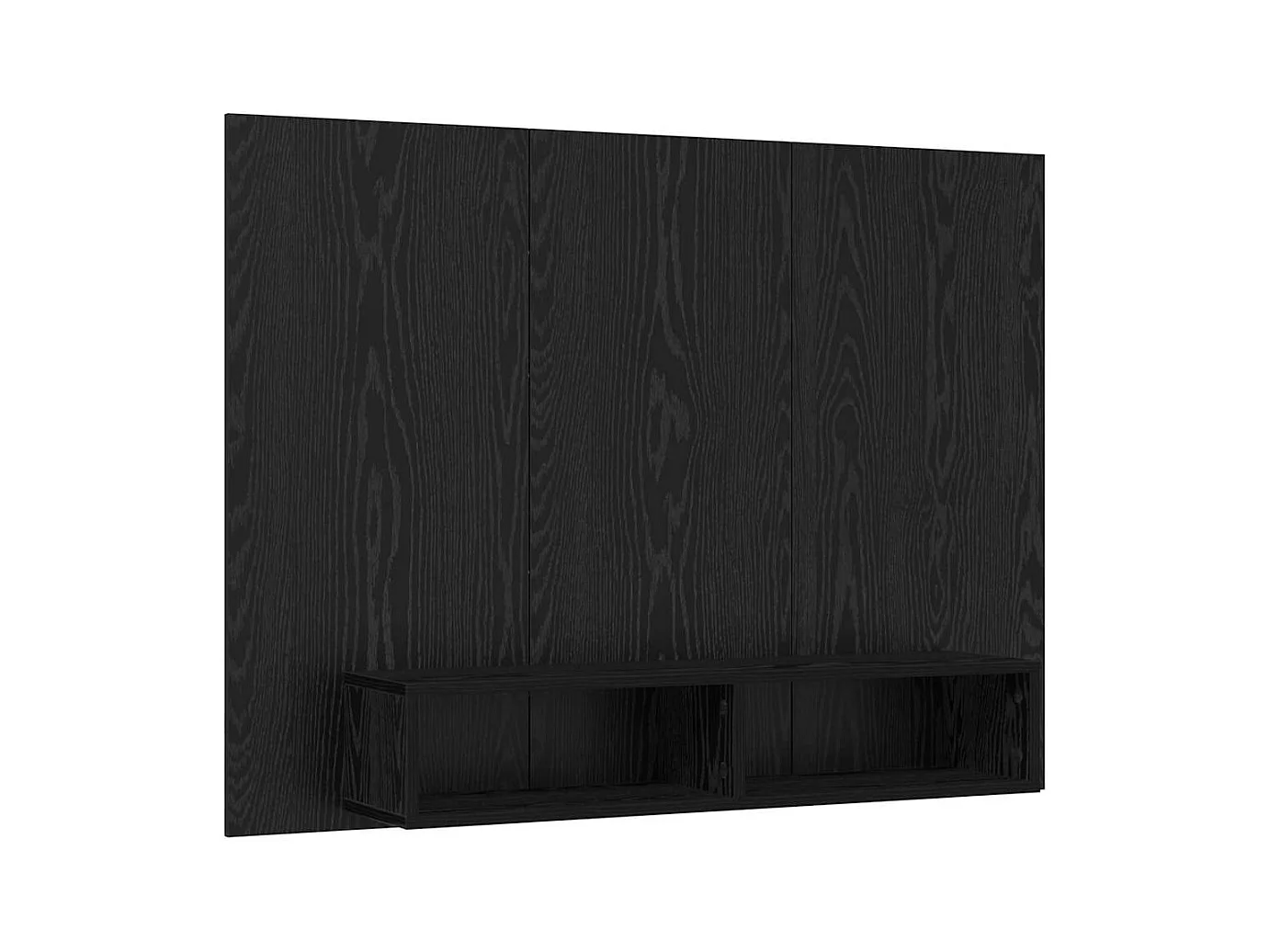 Mobile TV | Armadietto TV da Parete Rovere nero 120 x 23.5 x 90 cm