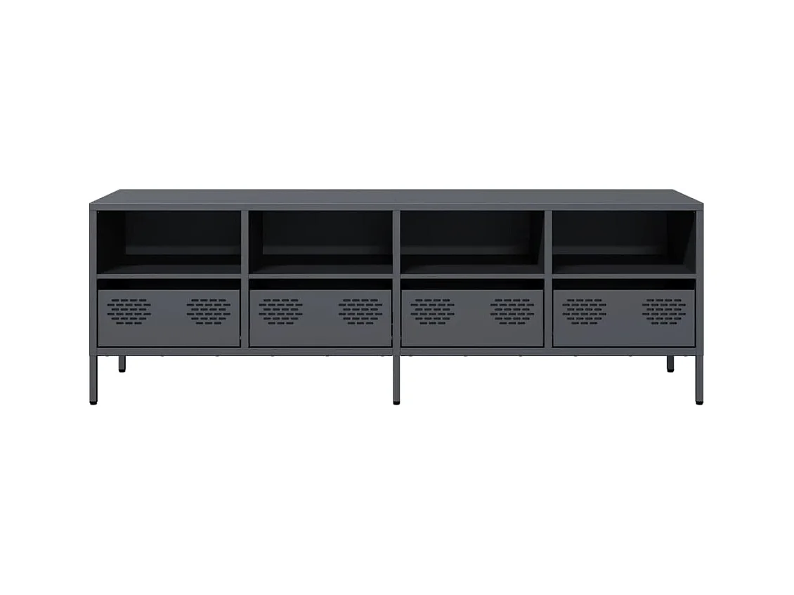 Mueble de TV | Mueble de salón acero laminado en frío antracita 135x39x43,5 cm