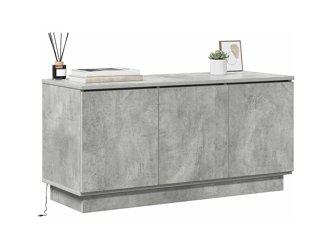 Tv-meubel | Tv-Bank | TV-kastBeton Grijs 100x38x49 cm Gelaagd Hout