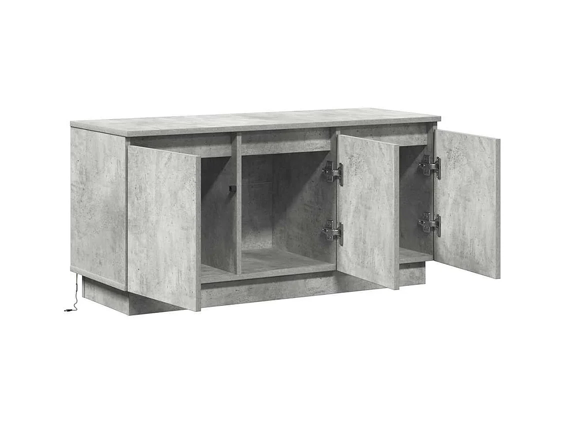 Tv-meubel | Tv-Bank | TV-kastBeton Grijs 100x38x49 cm Gelaagd Hout