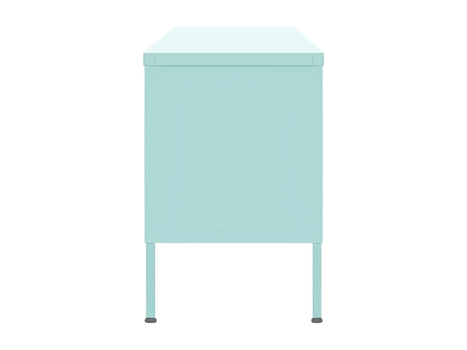 Meuble TV | Banc TV | Armoire TV Vert menthe 105x35x50 cm Acier