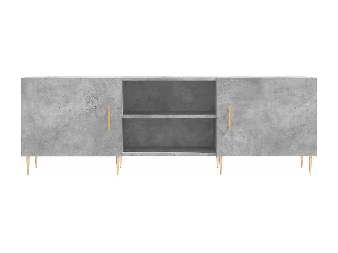 Mueble de TV | Mueble de salón madera de ingeniería gris hormigón 150x30x50 cm