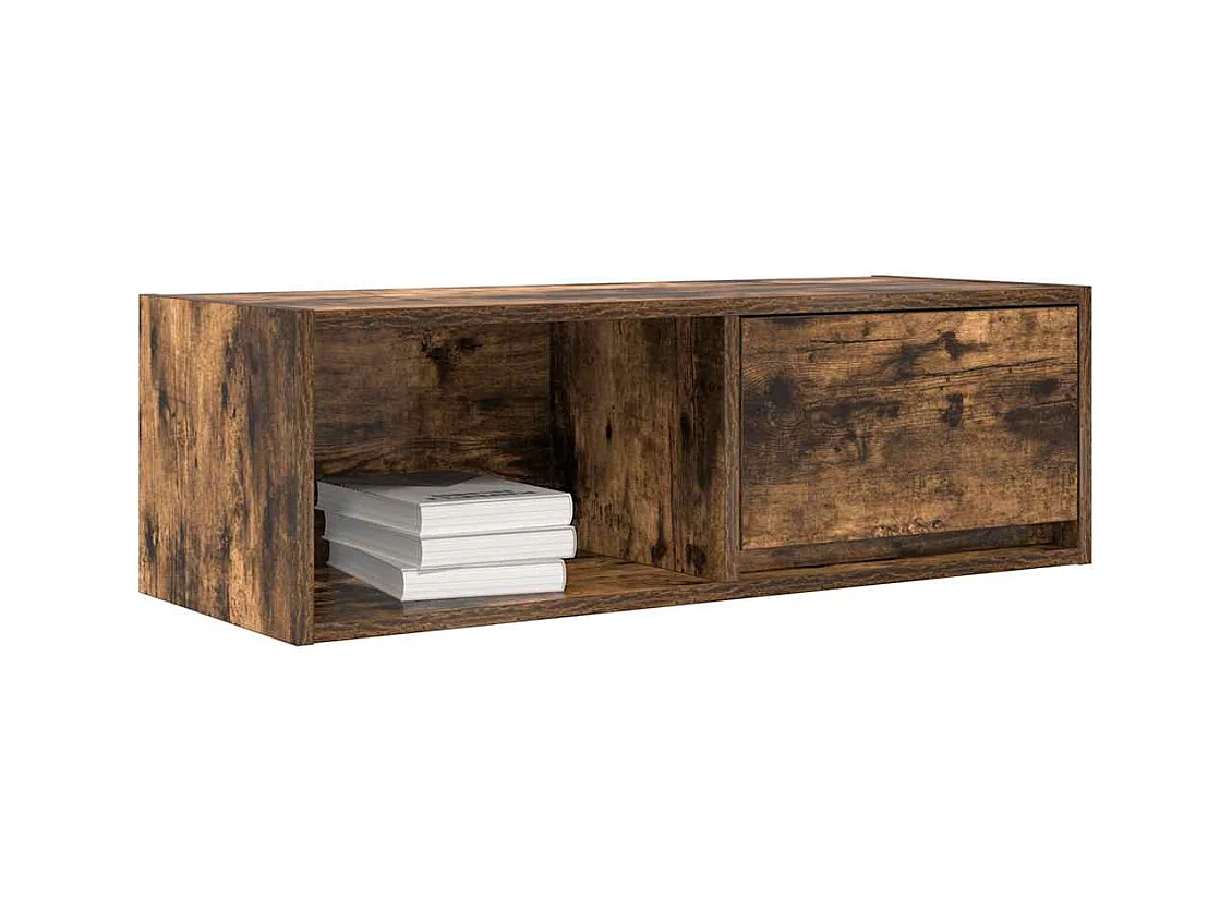 Mobili TV | Armadietti TV 2 pz Rovere Fumo 80x31x25,5 cm Legno Multistrato