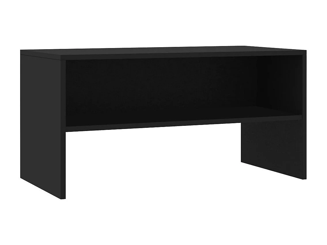 Mueble para TV  | Gabinete de TV |  Mueble de salón madera contrachapada negro 80x40x40 cm