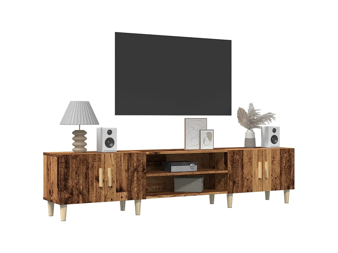 Mueble de TV | Mueble de salón madera ingeniería madera envejecida 180x31,5x40 cm