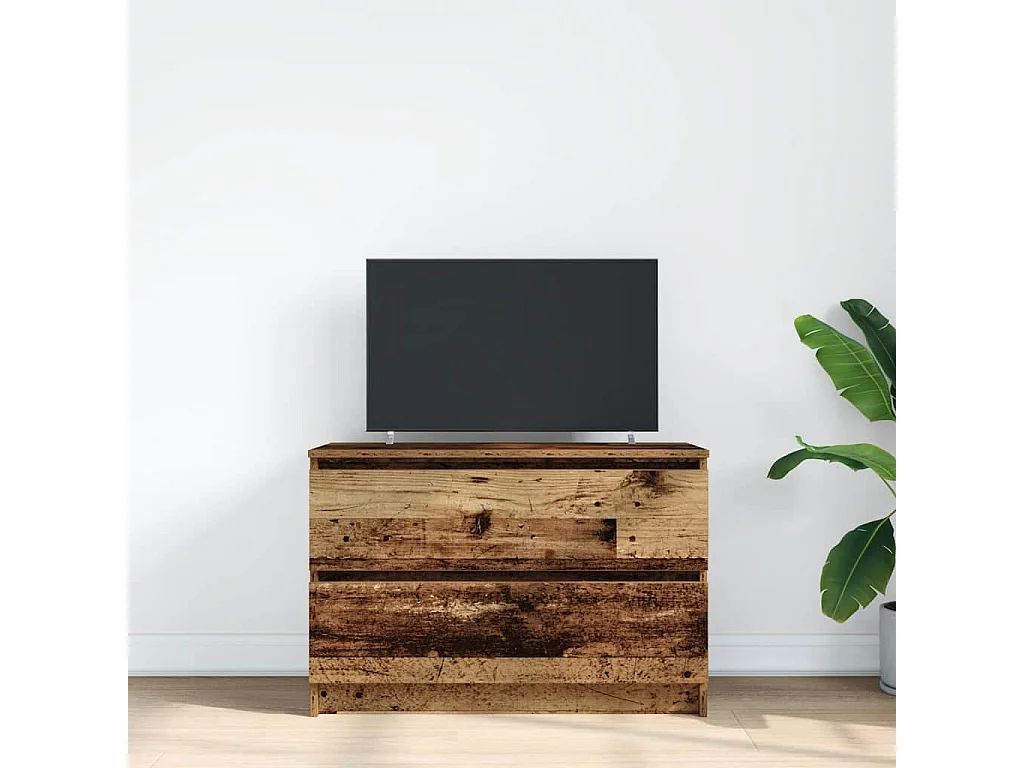 Mueble de TV | Mueble de salón de madera antigua 80x35x54 cm Madera de ingeniería