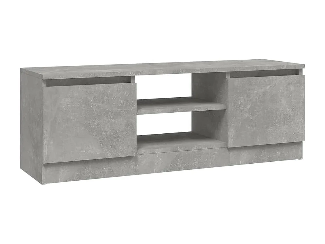 Mueble de TV | Mueble de salón con puerta gris hormigón 102x30x36 cm
