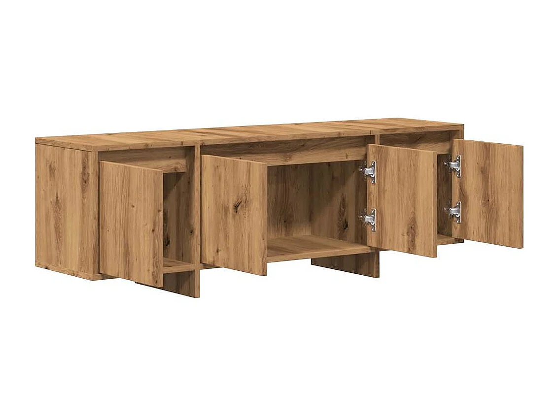 Meuble TV | Banc TV | Armoire TV chêne artisanal 120x30x40,5 cm bois d'ingénierie