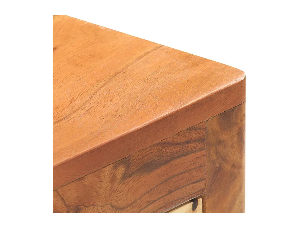 Mueble para TV  | Gabinete de TV |  Mueble de salón de madera maciza de acacia 116x30x40 cm